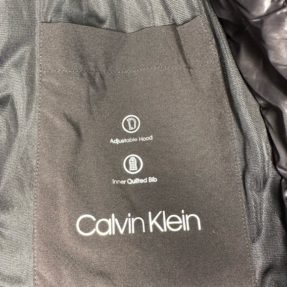Calvin Klein Women’s Shell Coat With Inner Quilted Bib and Hood Size Small - Picture 5 of 13